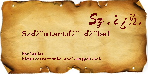 Számtartó Ábel névjegykártya