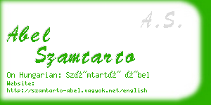 abel szamtarto business card